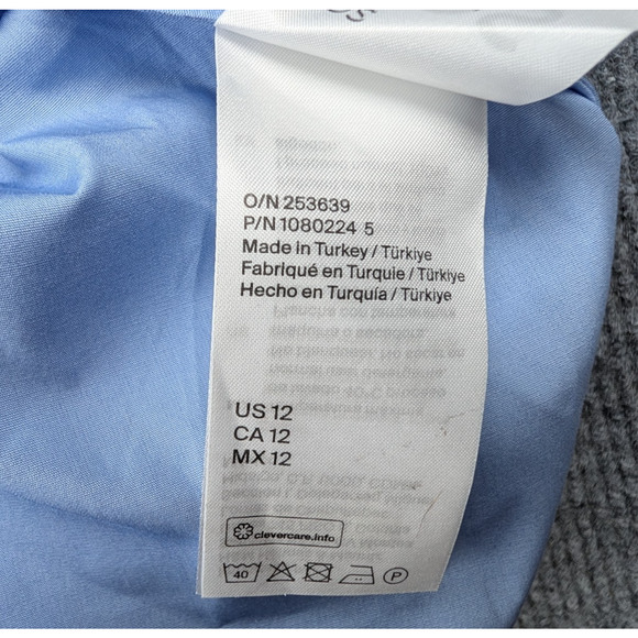 COS A Line Slip Dress Womens 12 Cotton Poplin Minimal Quiet Luxury Staple Preppy - Picture 6 of 10